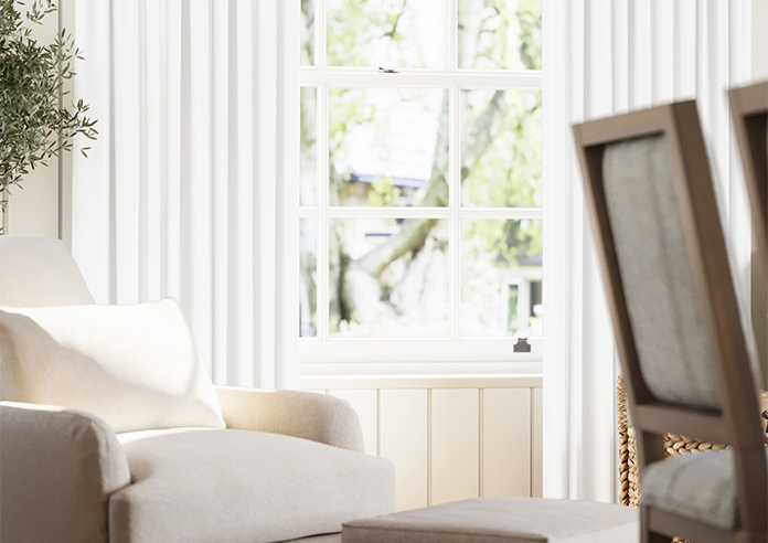 Menton, Pure White - Made to Measure Curtains - Image 5